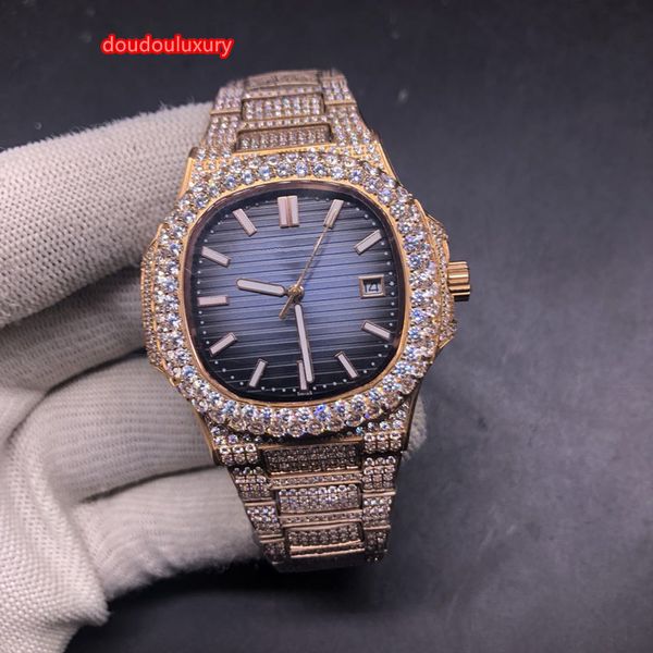 rose gold diamond men's watch fashionable boutique watch 2 stone diamond bezel automatic mechanical watch, Slivery;brown
rose gold diamond men's watch fashionable boutique watch 2 stone diamond bezel automatic mechanical watch, Slivery;brown