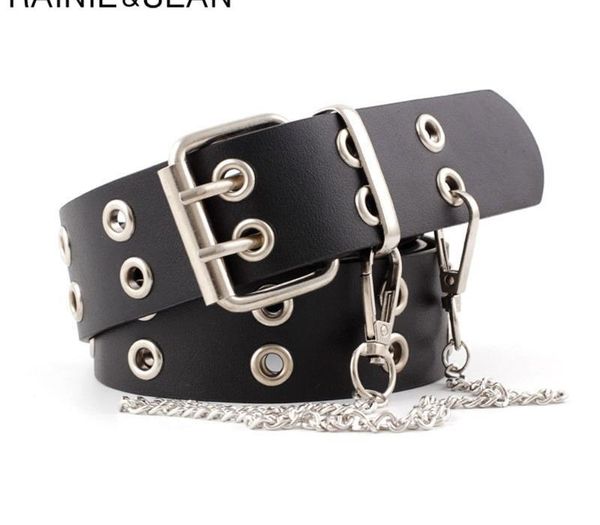 rainie sean punk rock leather belts for women black coffee chain female pin buckle belt streetwear belt cinto 107cm, Black;brown
rainie sean punk rock leather belts for women black coffee chain female pin buckle belt streetwear belt cinto 107cm, Black;brown
