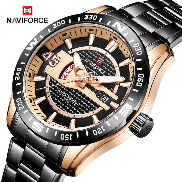 wristwatches naviforce men watches man black steel band waterproof quartz male watch relogio masculino, Slivery;brown
wristwatches naviforce men watches man black steel band waterproof quartz male watch relogio masculino, Slivery;brown