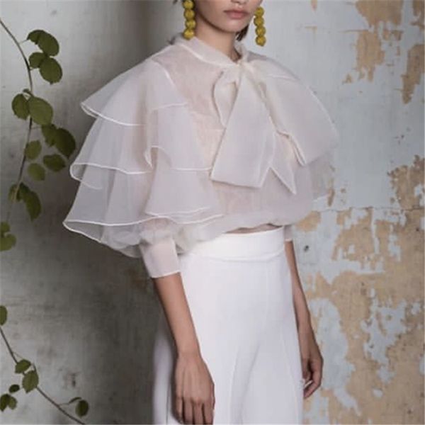 women's blouses & shirts women blouse thin with bowtie ruffles sleeves see through lolita long lovely autumn fashion ladies bluas, White
women's blouses & shirts women blouse thin with bowtie ruffles sleeves see through lolita long lovely autumn fashion ladies bluas, White