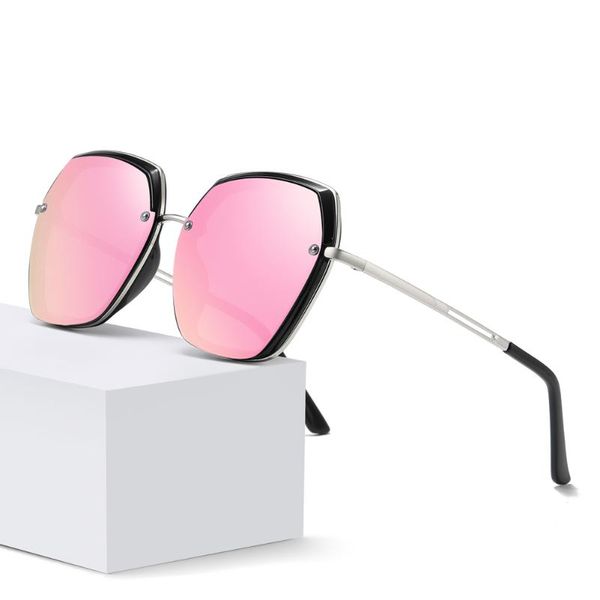 sunglasses 2021 korea woman polarized hexagon frame oversize square black silver uv protection sun glasses for women driving, White;black
sunglasses 2021 korea woman polarized hexagon frame oversize square black silver uv protection sun glasses for women driving, White;black
