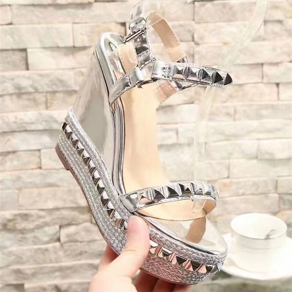 super sell shoes red bottom beading women sandals 2019 summer thick wedge rivets rhinestone decoration female buckle sandals, Black
super sell shoes red bottom beading women sandals 2019 summer thick wedge rivets rhinestone decoration female buckle sandals, Black