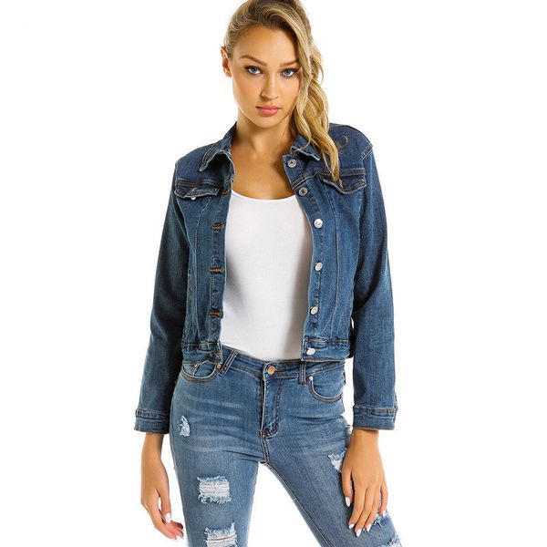 women's jackets rlyaeiz 2021 spring slim denim women stretch jacket coat for lady casual short long sleeve feman clothes, Black;brown
women's jackets rlyaeiz 2021 spring slim denim women stretch jacket coat for lady casual short long sleeve feman clothes, Black;brown