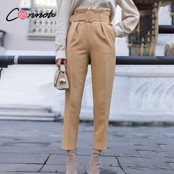 conmoto new fashion women casual pant autumn high waist ruffled trousers streetwear sash belt decoration ladies work pants 2020, Black;white
conmoto new fashion women casual pant autumn high waist ruffled trousers streetwear sash belt decoration ladies work pants 2020, Black;white
