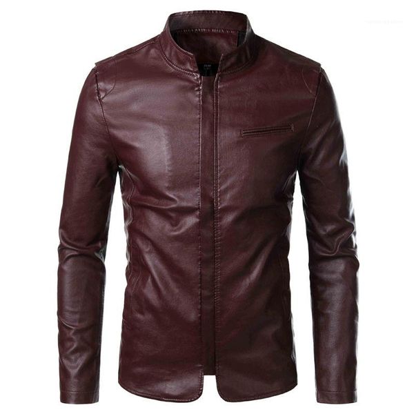 slim winter casual apperal plus size mens leather jackets stand collar long sleeve zipper coats fashion, Black
slim winter casual apperal plus size mens leather jackets stand collar long sleeve zipper coats fashion, Black