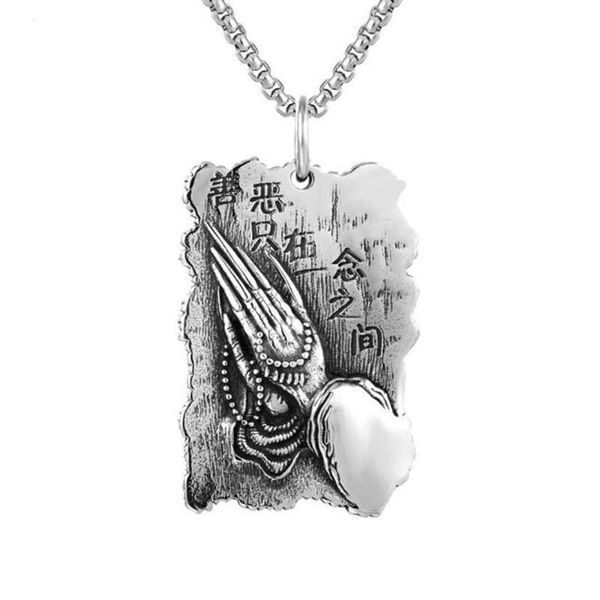 pendant necklaces stainless steel vintage god bless necklace religious buddhism jewelry with 60cm rolo chain gift for him, Silver
pendant necklaces stainless steel vintage god bless necklace religious buddhism jewelry with 60cm rolo chain gift for him, Silver
