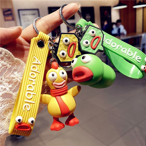 cute cartoon green big mouth sausage mouth frog keychain animal pendant silicone key chains backpack accessories keyrings, Silver
cute cartoon green big mouth sausage mouth frog keychain animal pendant silicone key chains backpack accessories keyrings, Silver