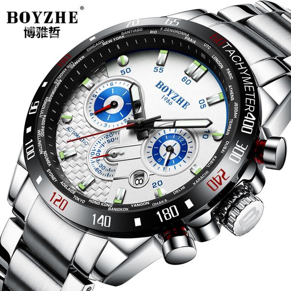 wristwatches boyzhe merk mode nachtlampje multifunctionele mechanische tafel beweging wind business waterdicht kalender mannen kijken, Slivery;brown
wristwatches boyzhe merk mode nachtlampje multifunctionele mechanische tafel beweging wind business waterdicht kalender mannen kijken, Slivery;brown