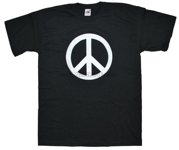 anime print tee peacezeichen t-shirt schwarz s-5xl friedenszeichen gegen krieg happyness