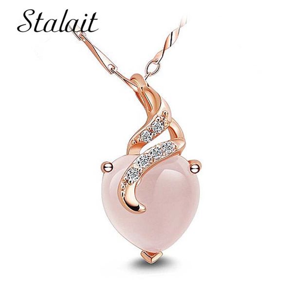 female charm heart pink crystal necklaces pendants jewellery chains stone women fine jewelry pendant with stone, Silver
female charm heart pink crystal necklaces pendants jewellery chains stone women fine jewelry pendant with stone, Silver