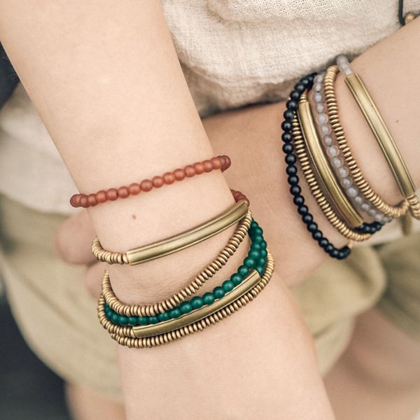 beaded, strands colorful stone metallic copper handmade bracelet multi row female male jewelry unique retro hippie strand wrist bangle, Black
beaded, strands colorful stone metallic copper handmade bracelet multi row female male jewelry unique retro hippie strand wrist bangle, Black