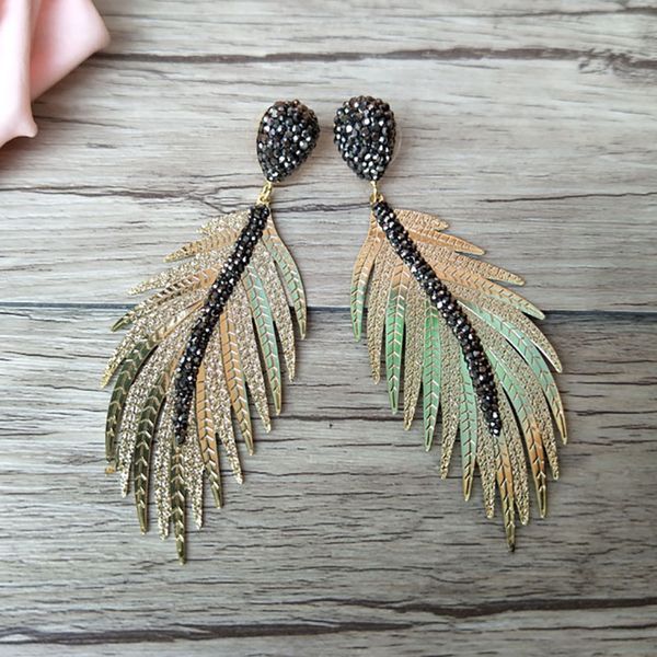 dangle & chandelier 1/5 pairs fashion feather shape earrings paved rhinestone crystal charm jewelry for women er524, Silver
dangle & chandelier 1/5 pairs fashion feather shape earrings paved rhinestone crystal charm jewelry for women er524, Silver