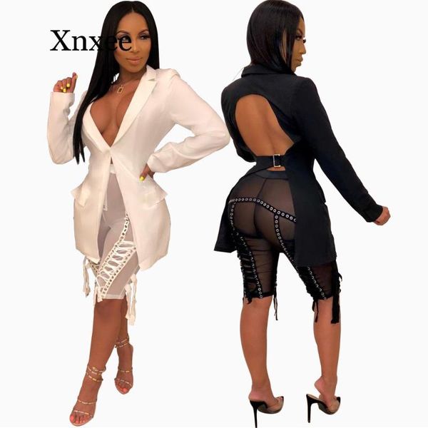 autumn winter long sleeve notched striped solid color irregular open back elegant blazer suits white backless, Tan;black
autumn winter long sleeve notched striped solid color irregular open back elegant blazer suits white backless, Tan;black