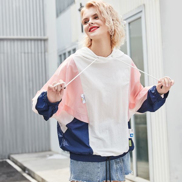 womens loose korean-style new 2020 thin sun-proof clothing student hong kong-style chic womens fashion ins top, Black
womens loose korean-style new 2020 thin sun-proof clothing student hong kong-style chic womens fashion ins top, Black