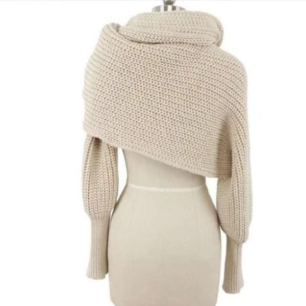 new europe and american style new winter wool scarves for men and women with sleeves knitted scarf thick warm high-end fashion, Blue;gray
new europe and american style new winter wool scarves for men and women with sleeves knitted scarf thick warm high-end fashion, Blue;gray