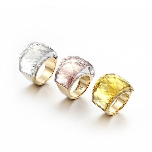 high polished women's gold color stainless steel crystal cut stone 6mm wide wedding ring fit christmas party accessories, Golden;silver
high polished women's gold color stainless steel crystal cut stone 6mm wide wedding ring fit christmas party accessories, Golden;silver