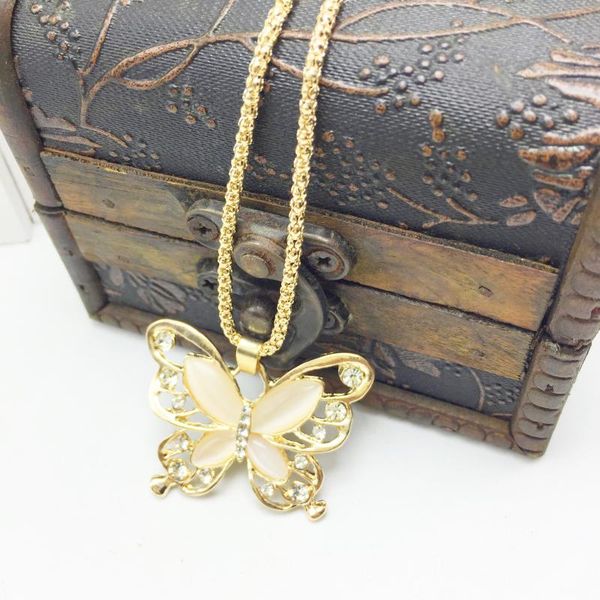 butterfly pendant necklace for women cz stone chain necklace cute cat's eye crystal fashion jewelry dropshipping, Silver
butterfly pendant necklace for women cz stone chain necklace cute cat's eye crystal fashion jewelry dropshipping, Silver