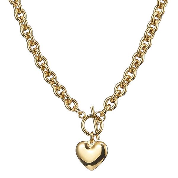 granny chic 8mm classic heart pendant necklace for women stainless steel gold color woman necklace jewelry collar lover gift, Silver
granny chic 8mm classic heart pendant necklace for women stainless steel gold color woman necklace jewelry collar lover gift, Silver