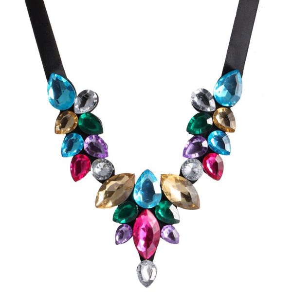 chokers 5 style rhinestone choker necklace ribbon chain colar statement luxury lake blue stone pendant women collier femme, Golden;silver
chokers 5 style rhinestone choker necklace ribbon chain colar statement luxury lake blue stone pendant women collier femme, Golden;silver