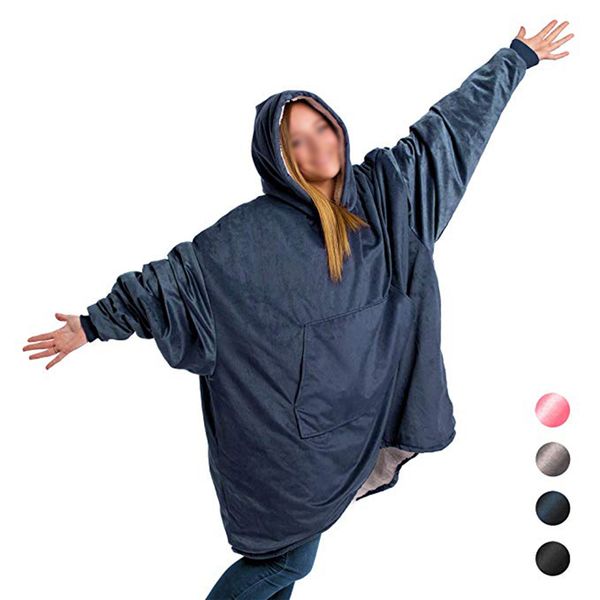 comfy hoodie sweatshirt blanket tank warm soft reversible with hoodlarge pocket, Black
comfy hoodie sweatshirt blanket tank warm soft reversible with hoodlarge pocket, Black