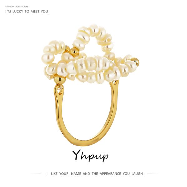 cluster rings yhpup luxury natural pearl elastic ring for women charm metal gold engagement finger jewelry wedding gift bijoux femme, Golden;silver
cluster rings yhpup luxury natural pearl elastic ring for women charm metal gold engagement finger jewelry wedding gift bijoux femme, Golden;silver