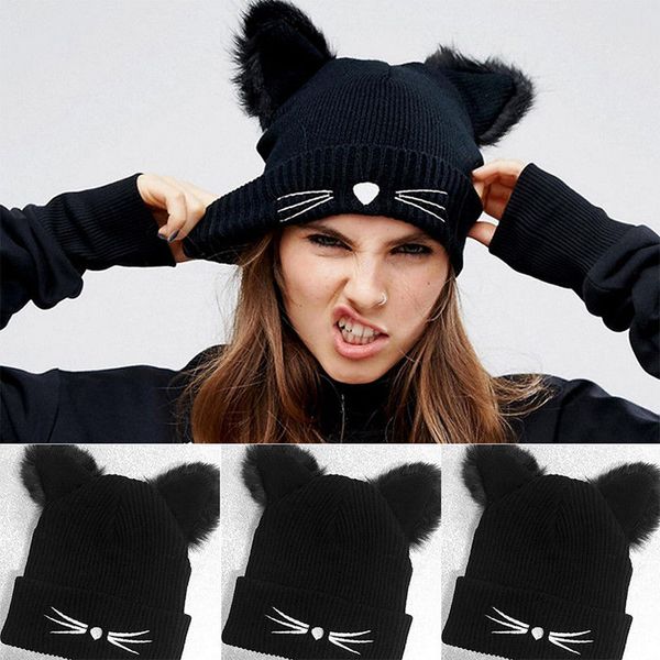 женщины cat ear теплая зима вязаная шапочка крючком плетеный knit ski wool solid black hat cap, Blue;gray
женщины cat ear теплая зима вязаная шапочка крючком плетеный knit ski wool solid black hat cap, Blue;gray
