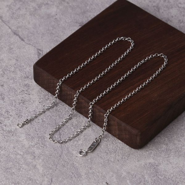 s925 sterling silver jewelry thai silver male and female korean simplified 2.5mm necklace
s925 sterling silver jewelry thai silver male and female korean simplified 2.5mm necklace