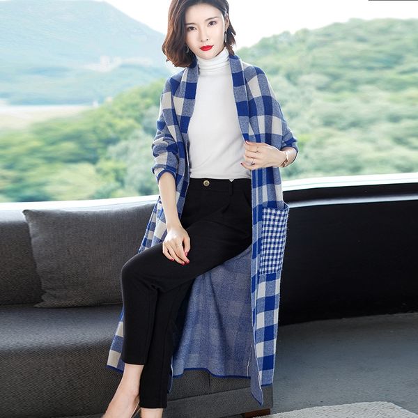2019 fall/winter new coat coat sweater women's korean-style v-neck long sleeve mid-length cardigan non-woolen sweater sweater vqkm3, White;black
2019 fall/winter new coat coat sweater women's korean-style v-neck long sleeve mid-length cardigan non-woolen sweater sweater vqkm3, White;black