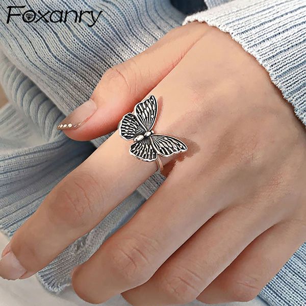 cluster rings foxanry 925 sterling silver couples for women vintage handmade butterfly trendy elegant thai party jewelry gifts, Golden;silver
cluster rings foxanry 925 sterling silver couples for women vintage handmade butterfly trendy elegant thai party jewelry gifts, Golden;silver