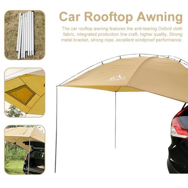 car spacious awning durable portable sun shelter camper trailer tent roofcar awning for outdoor camping beach
car spacious awning durable portable sun shelter camper trailer tent roofcar awning for outdoor camping beach