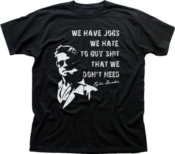 fight club tyler durden brad pitt project mayhem black printed t-shirt fn9812 100% cotton t shirts brand clothing tees
fight club tyler durden brad pitt project mayhem black printed t-shirt fn9812 100% cotton t shirts brand clothing tees