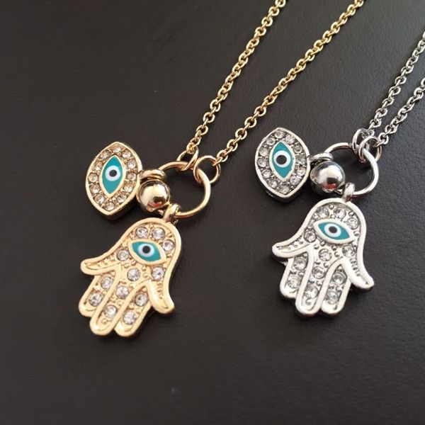 pendant necklaces gold and turkish judaica hand of fatima evil eye necklace crystal enamel jewelry for woman fashion 2021, Silver
pendant necklaces gold and turkish judaica hand of fatima evil eye necklace crystal enamel jewelry for woman fashion 2021, Silver