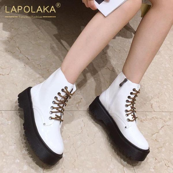 lapolaka new fashion british style trend boots woman shoes chunky heels platform zip up high quallity shoes ladies boots, Black
lapolaka new fashion british style trend boots woman shoes chunky heels platform zip up high quallity shoes ladies boots, Black