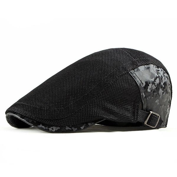 berets spring summer solid color mesh sboy caps men cotton flat peaked cap women painter beret hats 15, Blue;gray
berets spring summer solid color mesh sboy caps men cotton flat peaked cap women painter beret hats 15, Blue;gray
