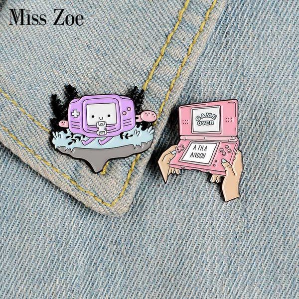 pins, brooches handheld game enamel pins custom over lapel pin shirt bag pink purple gamepad badge funny jewelry gift for friends, Gray
pins, brooches handheld game enamel pins custom over lapel pin shirt bag pink purple gamepad badge funny jewelry gift for friends, Gray