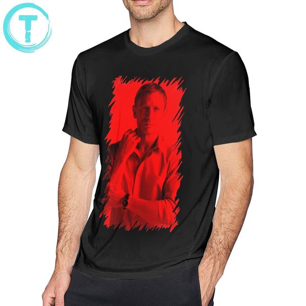 daniel craig t shirt celebrity t-shirt awesome printed tee shirt 100 cotton man 6xl short sleeves tshirt