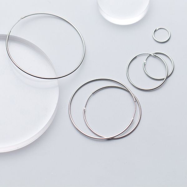 hoop & huggie 925 sterling silver circle 10mm-60mm tiny charm earring big fine jewelry for women ladies fashion party prom 2021, Golden;silver
hoop & huggie 925 sterling silver circle 10mm-60mm tiny charm earring big fine jewelry for women ladies fashion party prom 2021, Golden;silver