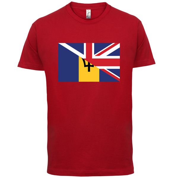 half barbados half british flag - mens t-shirt - britain / uk / barbadians
half barbados half british flag - mens t-shirt - britain / uk / barbadians