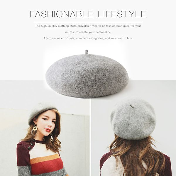 beret female autumn and winter korean version of wild wool woolen summer thin japanese octagonal hat summer british painter hat, Blue;gray
beret female autumn and winter korean version of wild wool woolen summer thin japanese octagonal hat summer british painter hat, Blue;gray