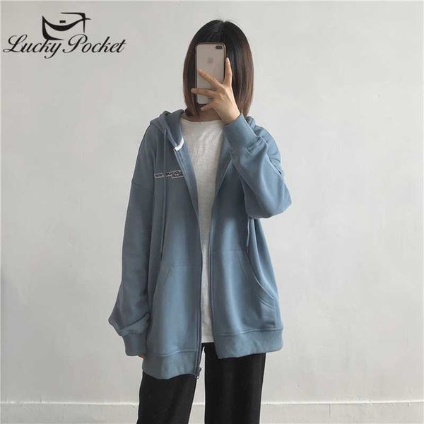 women's jackets women spring autumn solid color hooded sweatshirt coat ladies fashion loose blue patch big pocket jacket zipper outerwe, Black;brown
women's jackets women spring autumn solid color hooded sweatshirt coat ladies fashion loose blue patch big pocket jacket zipper outerwe, Black;brown