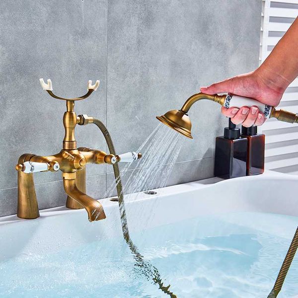 vidric antique brass bathtub shower faucet porcelain deco dual handles mixer tap deck mount with angle adjustable shower faucet
vidric antique brass bathtub shower faucet porcelain deco dual handles mixer tap deck mount with angle adjustable shower faucet