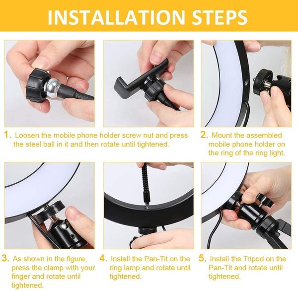 selfie p led ring light with metal tripod stand dimmable camera phone ring lamp makeup ring light youtube tiktok video live 
selfie p led ring light with metal tripod stand dimmable camera phone ring lamp makeup ring light youtube tiktok video live