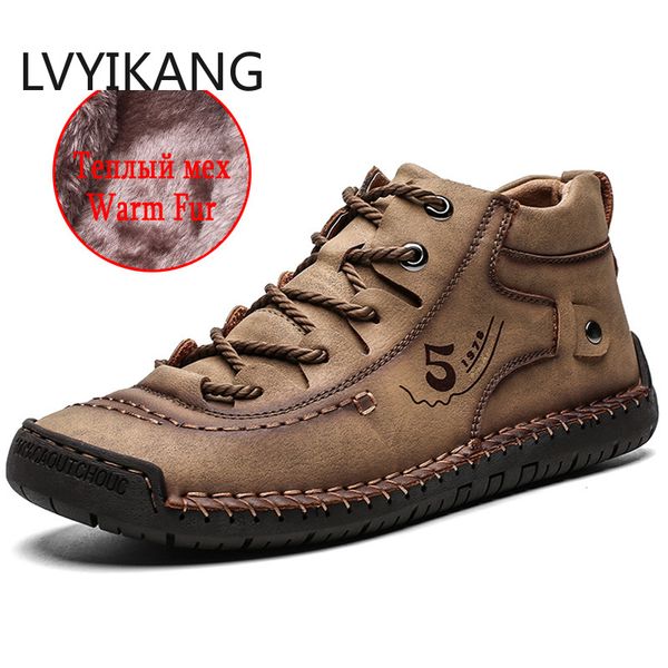 classic winter men ankle boots comfortable thick plush warm men snow boots split leather autumn outdoor man motorcycle, Black
classic winter men ankle boots comfortable thick plush warm men snow boots split leather autumn outdoor man motorcycle, Black