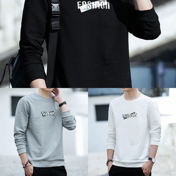 2020 spring t-shirt sweater and autumn new sweater korean style long sleeve printed t-shirt men's round neck youth sports casual men�, Black
2020 spring t-shirt sweater and autumn new sweater korean style long sleeve printed t-shirt men's round neck youth sports casual men�, Black