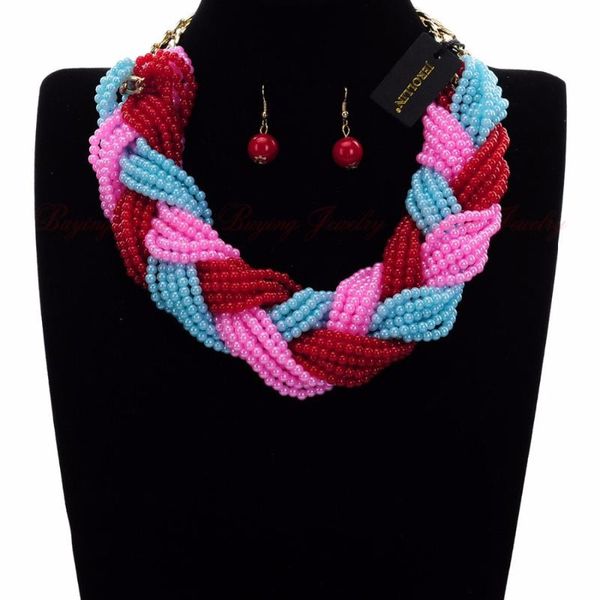 jerollin fashion jewelry set resin beads bib pendant choker statement necklace earrings, Silver
jerollin fashion jewelry set resin beads bib pendant choker statement necklace earrings, Silver