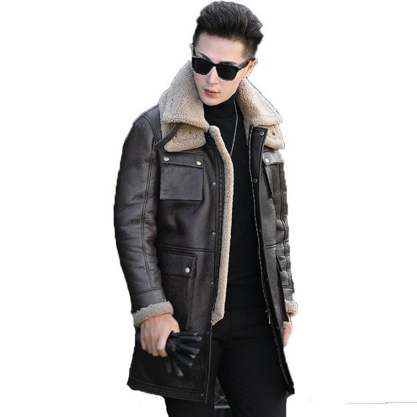 2020 genuine leather jacket real wool fur coat winter jacket men real sheepskin coat for men warm long jackets l18-6102 my1766, Black
2020 genuine leather jacket real wool fur coat winter jacket men real sheepskin coat for men warm long jackets l18-6102 my1766, Black