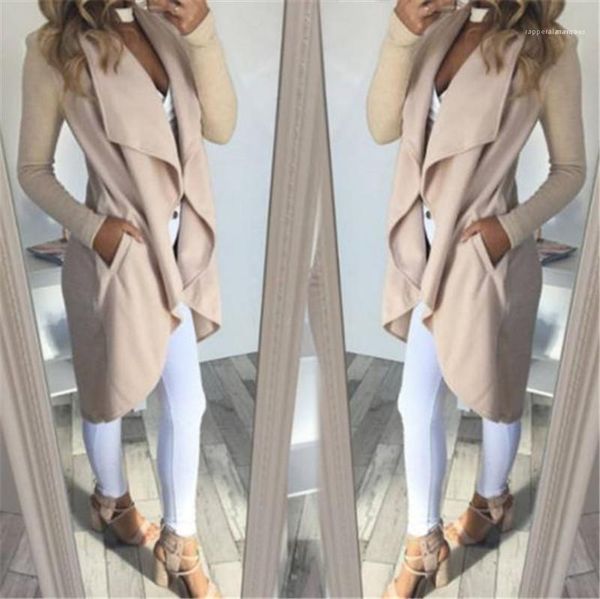 casual asymmetrical outerwear jacket women cardigan coat autumn blends pockets long sleeve lapel collar slim overcoat, Tan;black
casual asymmetrical outerwear jacket women cardigan coat autumn blends pockets long sleeve lapel collar slim overcoat, Tan;black