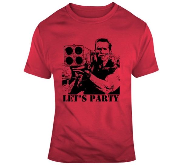 2019 new arrival commando arnold schwarzenegger movie quote let's party t shirt fashion casual tee
2019 new arrival commando arnold schwarzenegger movie quote let's party t shirt fashion casual tee
