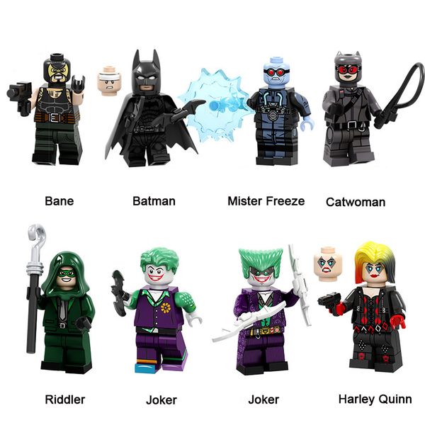 dc super hero building blocks bane batman mister e catwoman riddler joker harley quinn mini action figure toy
dc super hero building blocks bane batman mister e catwoman riddler joker harley quinn mini action figure toy