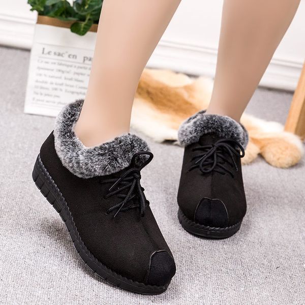 ladies warm shoes winter middle-aged and elderly short boots plus velvet cotton shoes women casual sports mom ankle boots, Black
ladies warm shoes winter middle-aged and elderly short boots plus velvet cotton shoes women casual sports mom ankle boots, Black